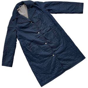 Konsytex Bretnig (Poland) Vintage Nylon Quilted Fishmouth Trench Coat : M